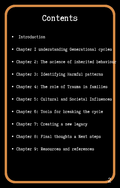Break the cycle